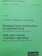 Ruch, sport i zdrowie w wymiarze regionalnym (Polska / Niemcy)